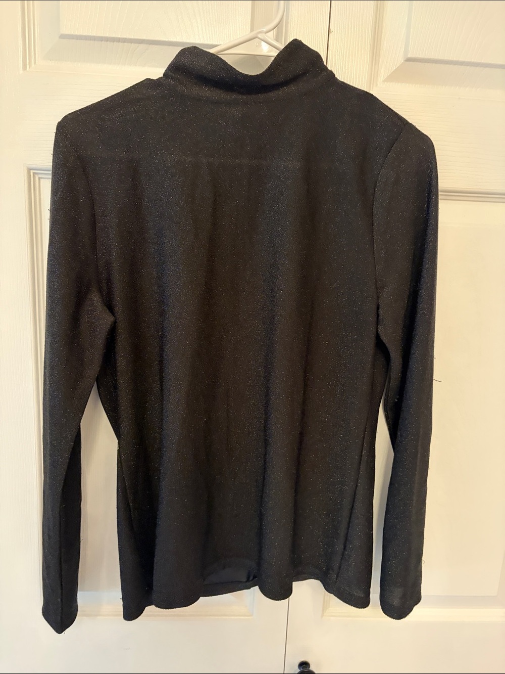 Ann Taylor Men's Black Metallic Turtleneck Sweater
